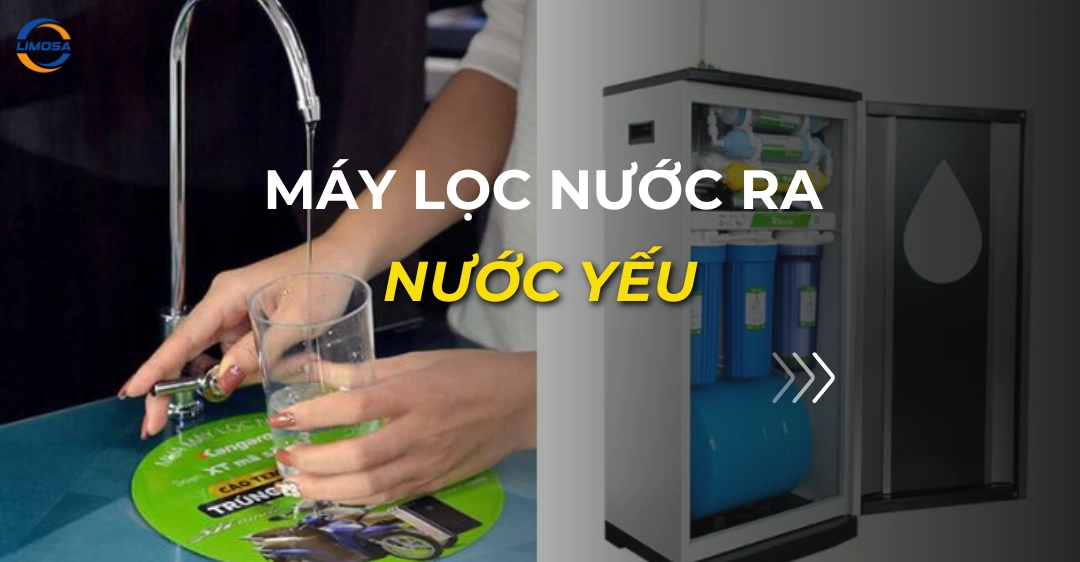 máy lọc nước ra nước yếu
