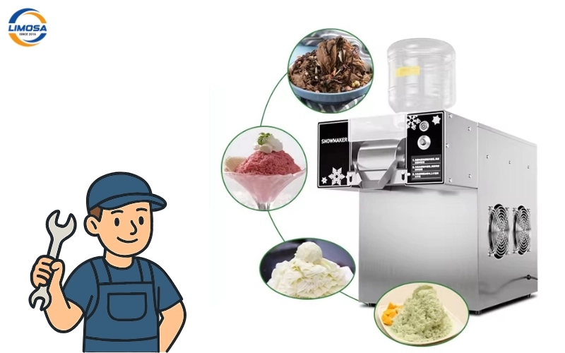 Quy trình sửa máy làm kem tuyết Bingsu tại Điện Lạnh Limosa