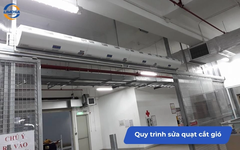 Quy trình sửa chữa quạt chắn gió tại Điện Lạnh Limosa