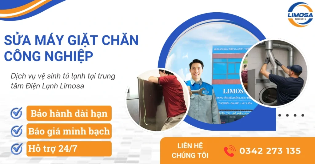 Dịch vụ sửa máy giặt công nghiệp