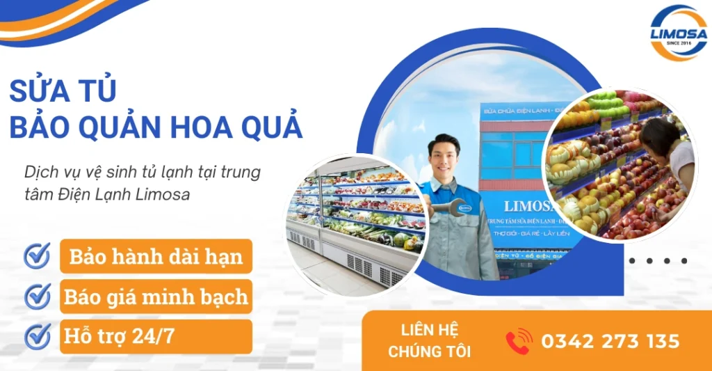 Dịch vụ sửa tủ bảo quản hoa quả