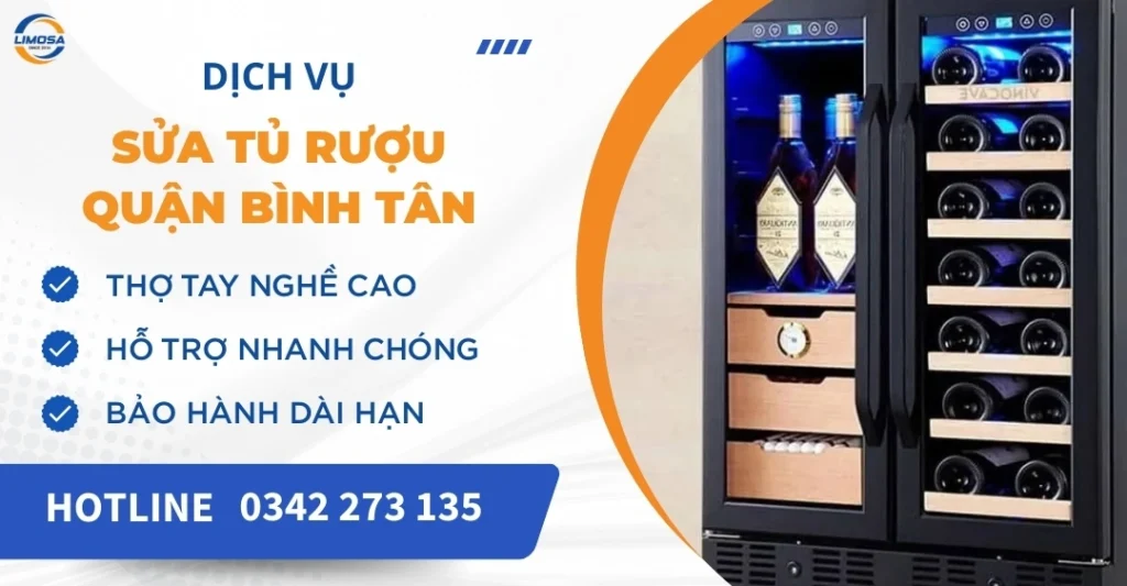 Sửa tủ rượu quận Bình Tân