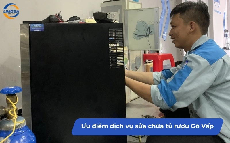 Ưu điểm dịch vụ sửa chữa tủ rượu Gò Vấp ở Điện Lạnh Limosa