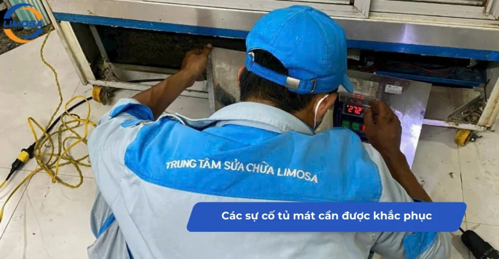 Các sự cố tủ mát cần được khắc phục