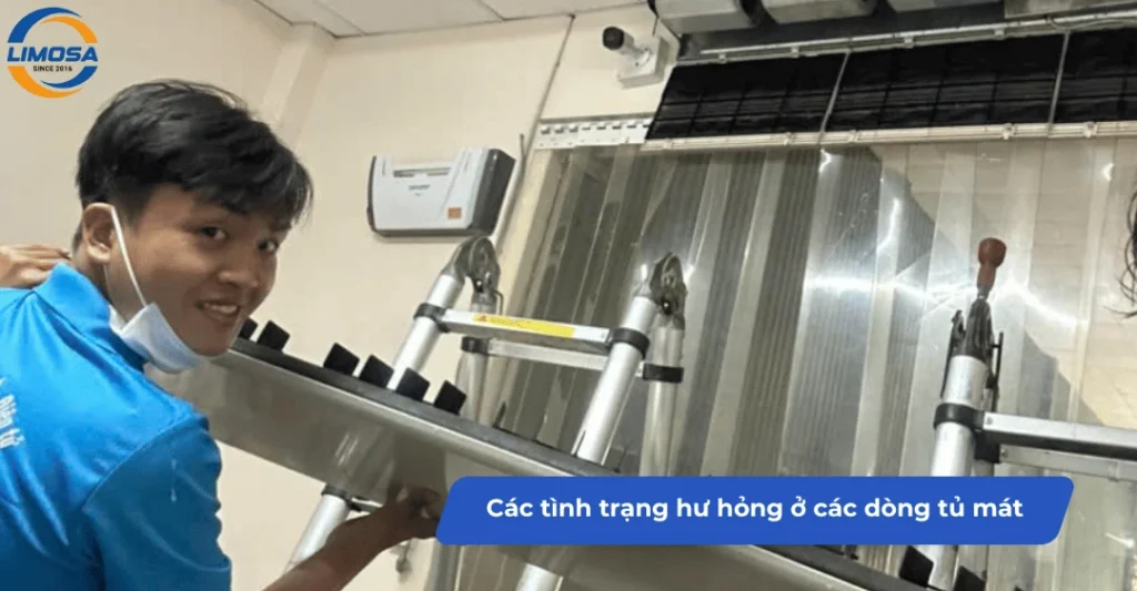 Các tình trạng hư hỏng ở các dòng tủ mát