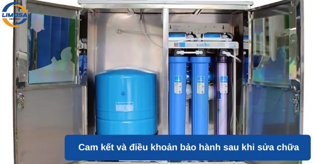 Cam kết và điều khoản bảo hành sau khi sửa chữa