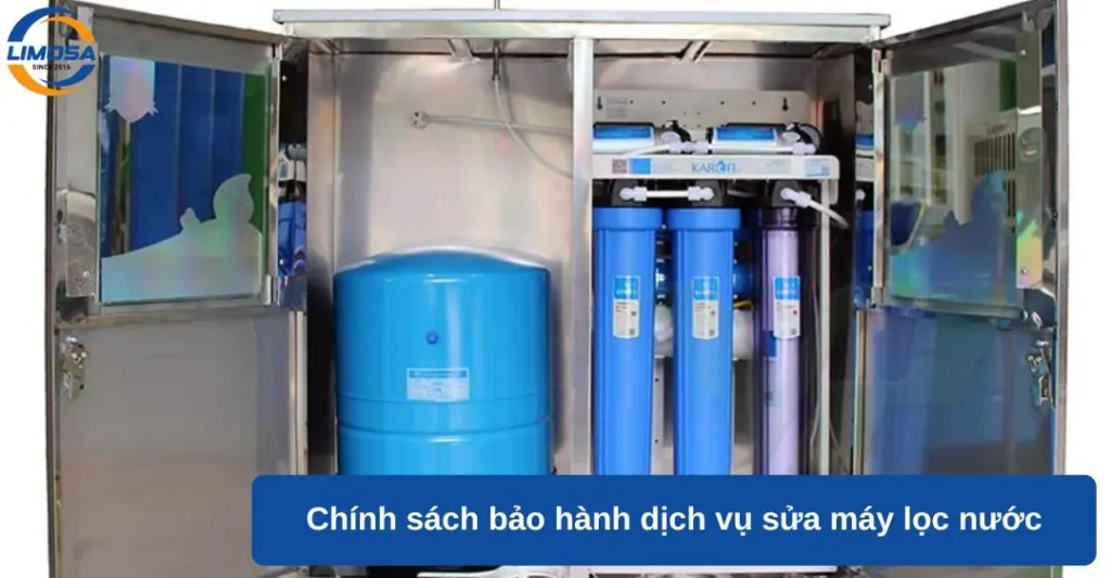 Chính sách bảo hành dịch vụ sửa máy lọc nước