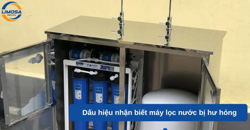 Dấu hiệu nhận biết máy lọc nước bị hư hỏng