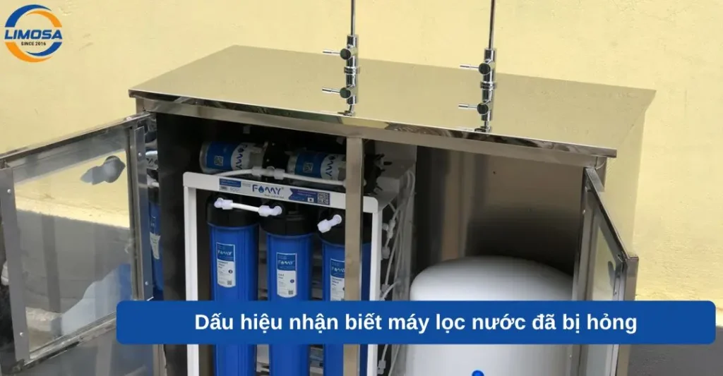 Dấu hiệu nhận biết máy lọc nước đã bị hư hỏng