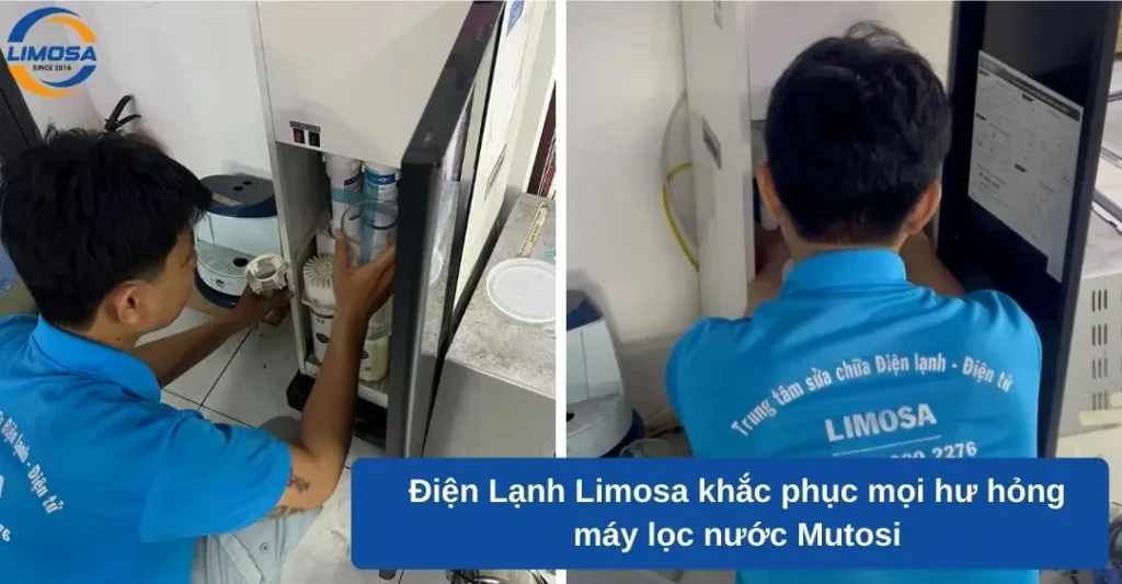 Điện Lạnh Limosa khắc phục mọi hư hỏng máy lọc nước Mutosi