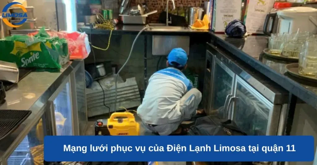 Mạng lưới phục vụ của Điện lạnh Limosa tại Quận 11