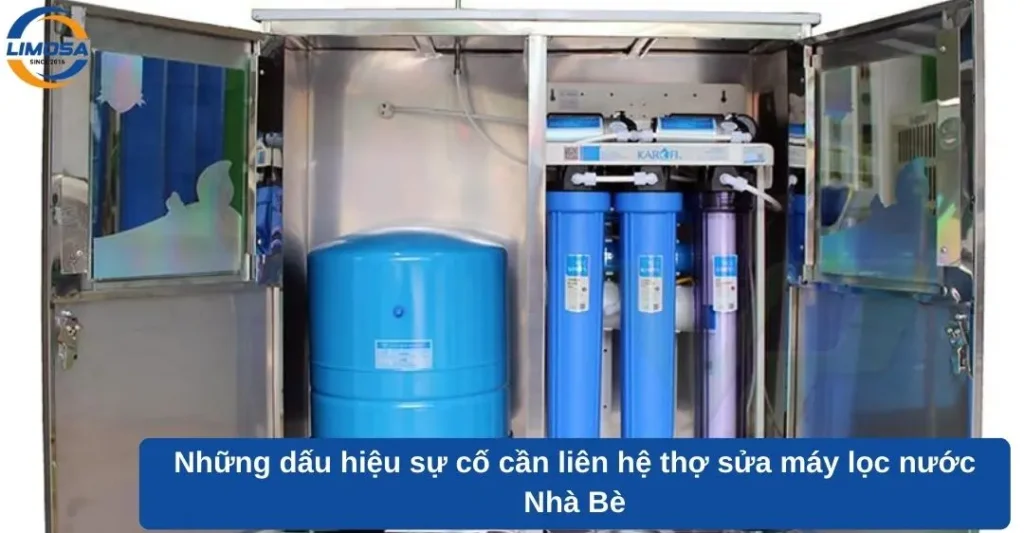 Những dấu hiệu sự cố cần liên hệ thợ sửa máy lọc nước Nhà Bè
