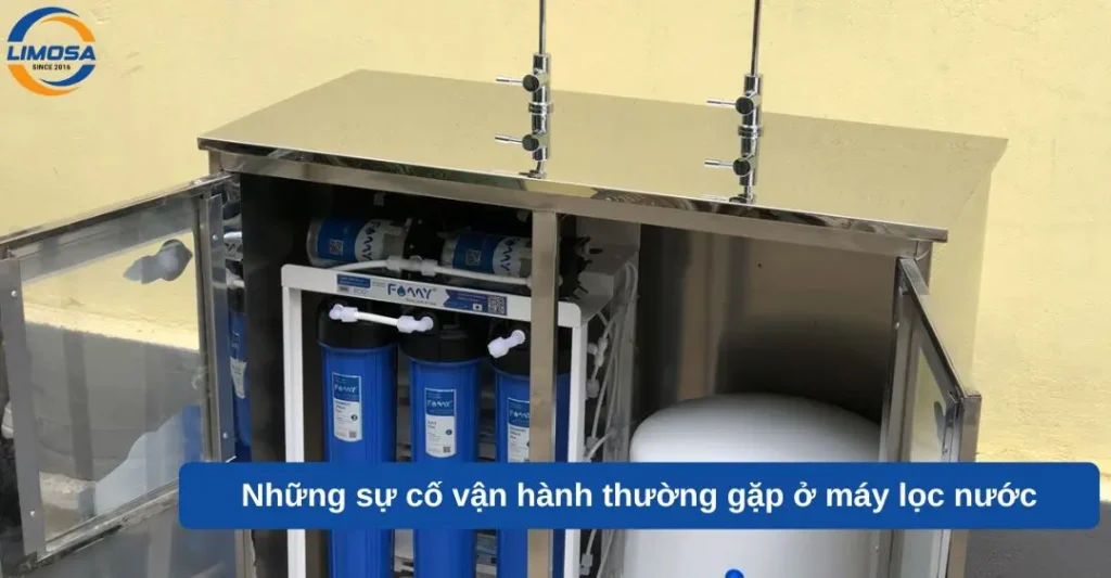Những sự cố vận hành thường gặp ở máy lọc nước