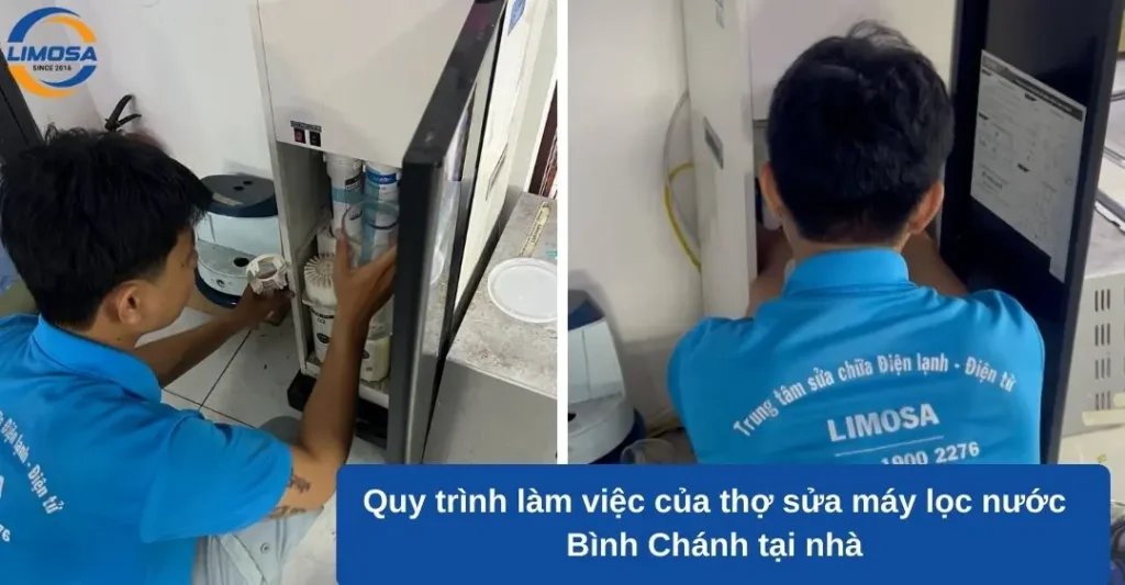 Quy trình làm việc của thợ sửa máy lọc nước Bình Chánh tại nhà