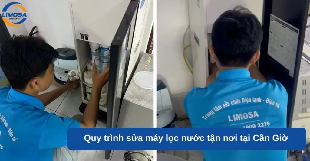 Quy trình sửa máy lọc nước tận nơi tại Cần Giờ