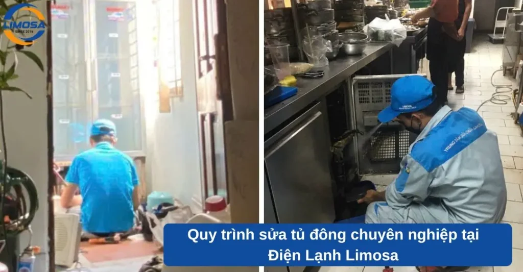 Quy trình sửa tủ đông chuyên nghiệp tại Điện lạnh Limosa