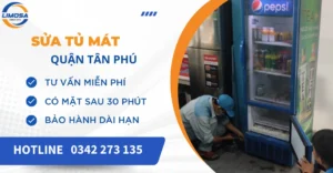 Sửa tủ mát quận Tân Phú
