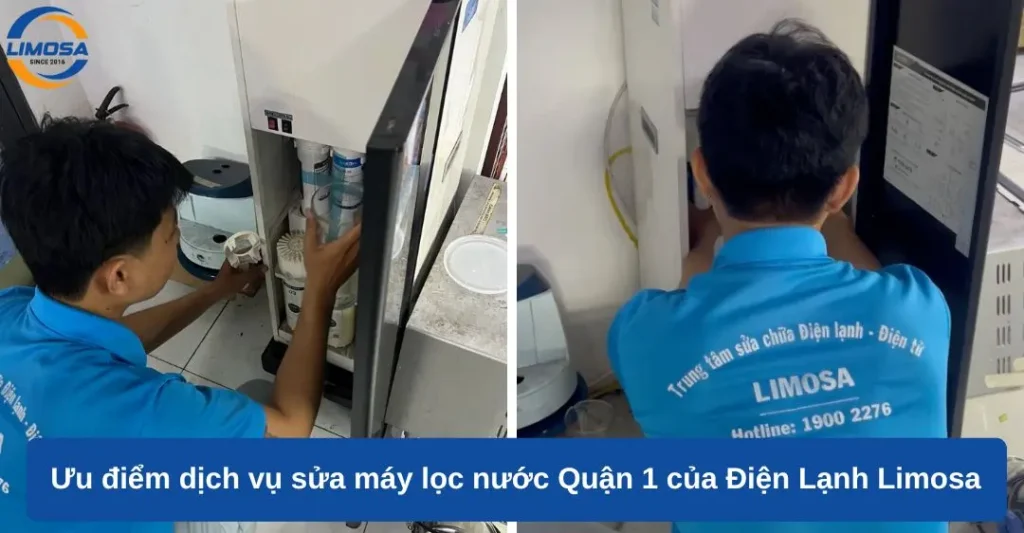 Ưu điểm dịch vụ sửa máy lọc nước Quận 1 của Điện Lạnh Limosa