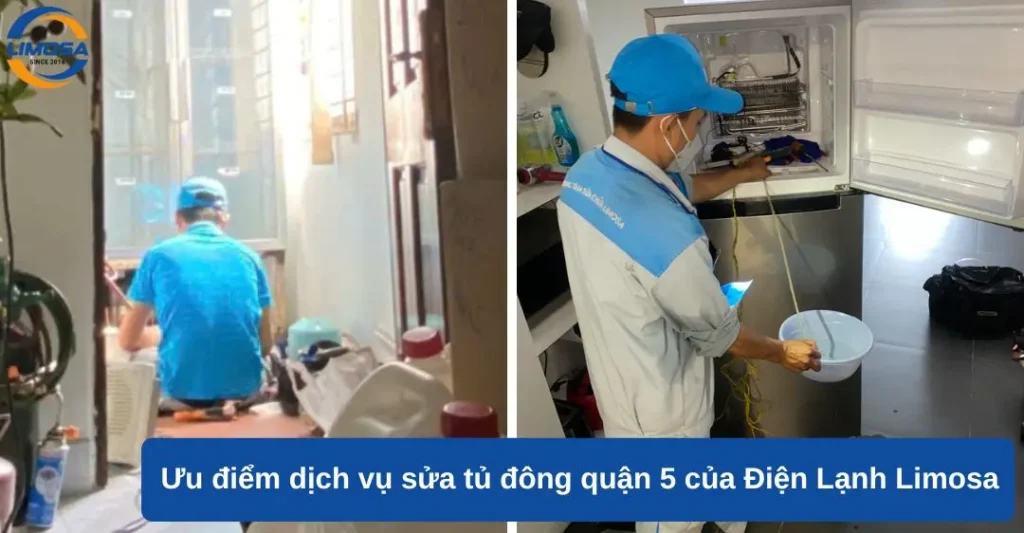 Ưu điểm của dịch vụ sửa tủ đông quận 5 của Điện lạnh Limosa