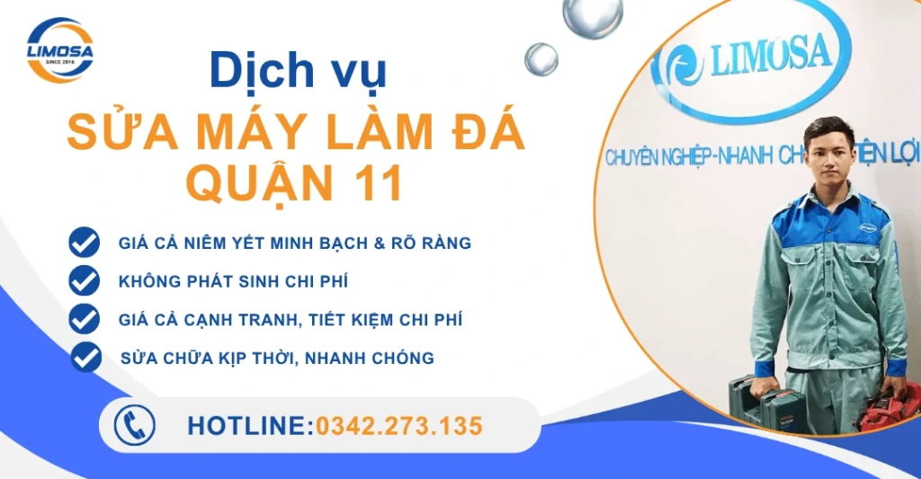 Dịch vụ sửa máy làm đá viên quận 11 tại Điện lạnh Limosa