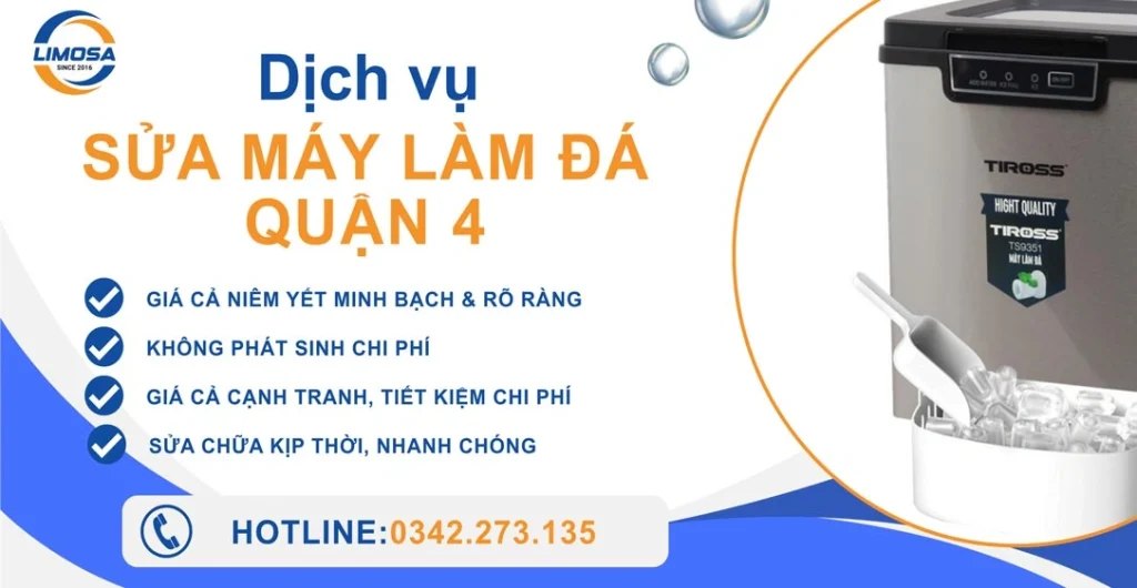 Dịch vụ sửa máy làm đá viên quận 4