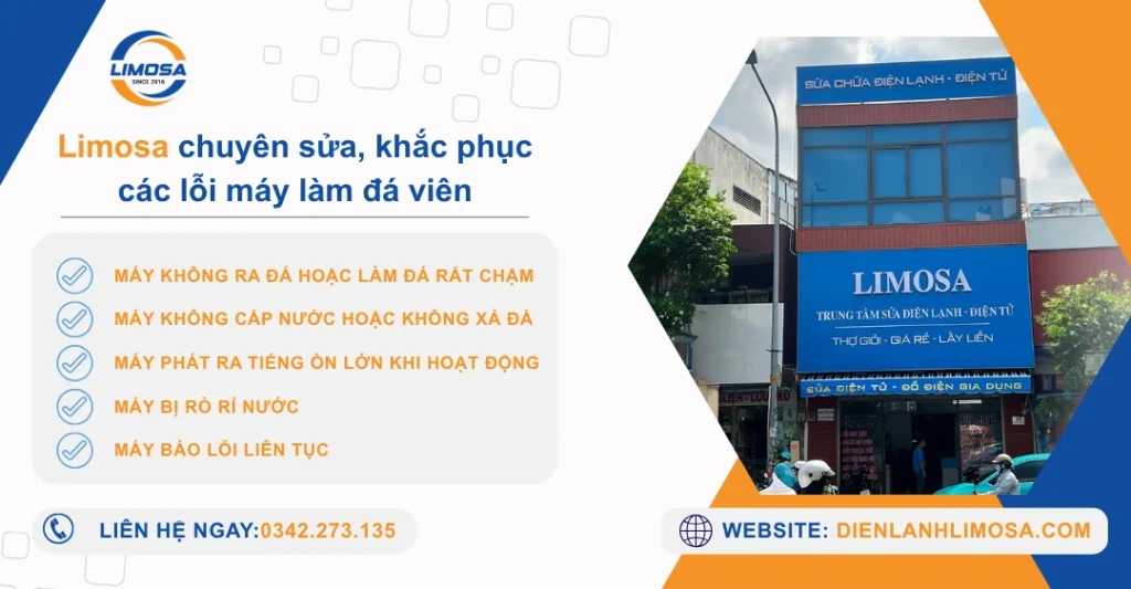 Điện lạnh Limosa chuyên sửa các lỗi máy làm đá viên quận Thủ Đức
