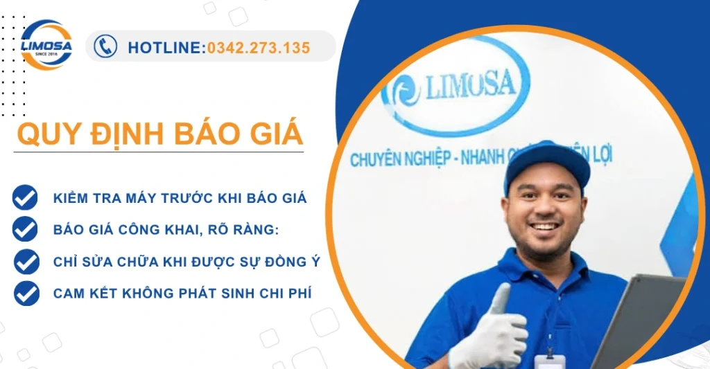Quy định về chi phí khi sử dụng dịch vụ tại Điện lạnh Limosa