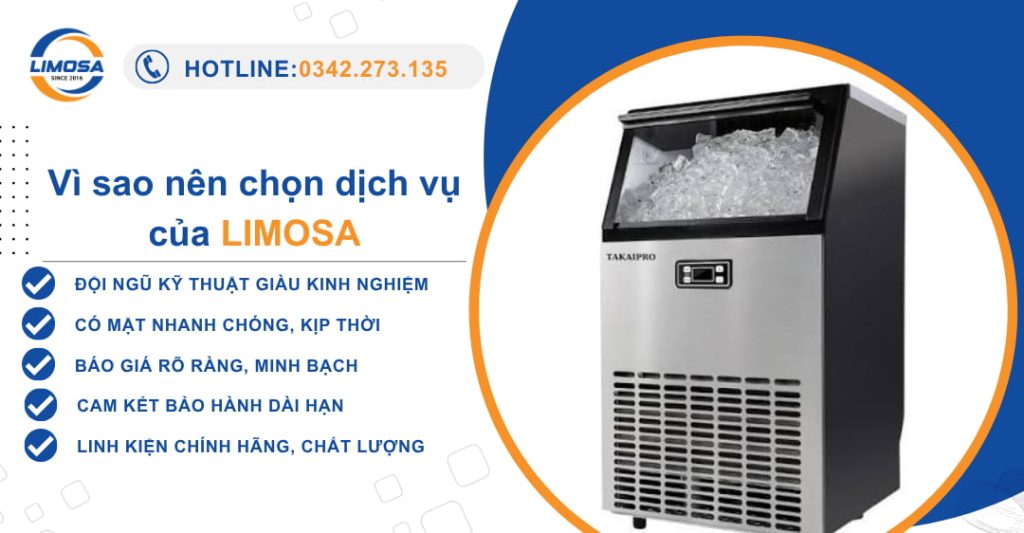 Lý do nên chọn Limosa làm đơn vị sửa máy làm đá viên quận 7